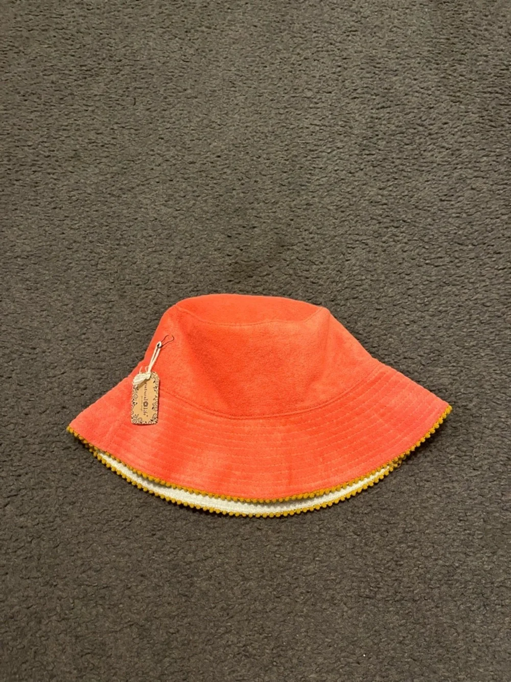 Natural Life Terrycloth Reversible Bucket Hat NWT